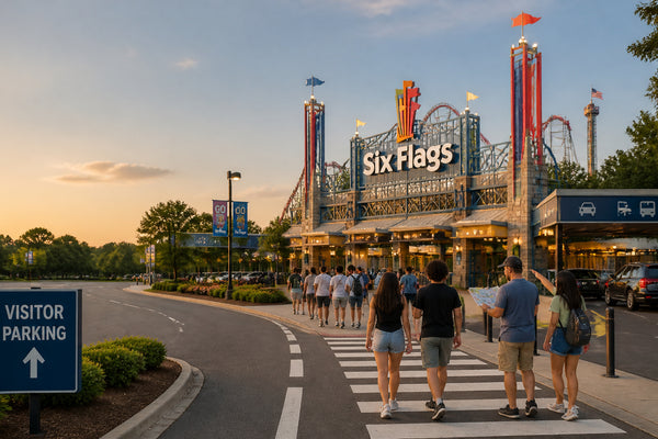 Six Flags Parking Options Rates and Arrival Tips
